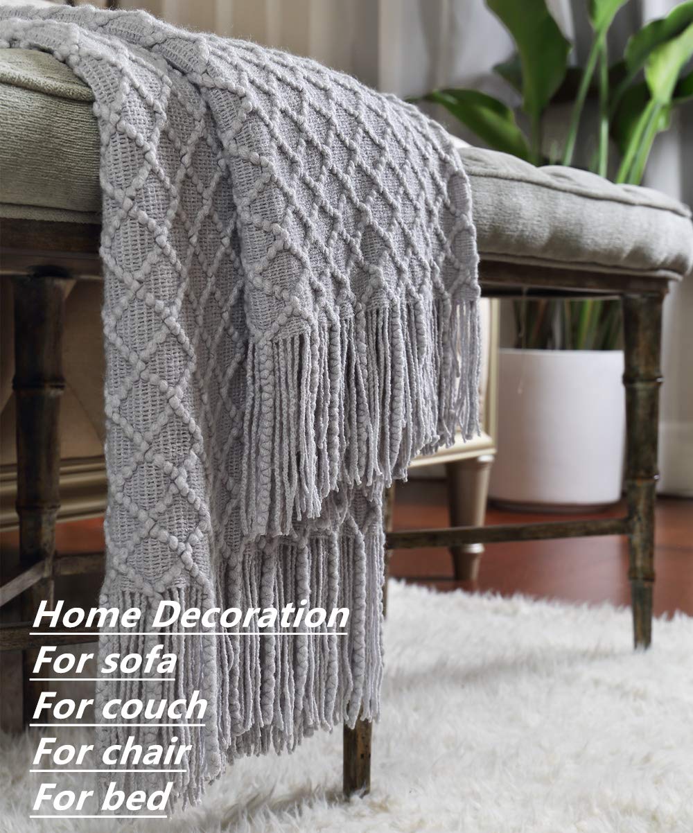 Crevent Rustic Farmhouse Couch Sofa Throw Blanket For Bedroom Living Room Decoration, Soft Warm Cozy Light Weight For Spring Sum
