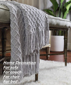 Crevent Rustic Farmhouse Couch Sofa Throw Blanket For Bedroom Living Room Decoration, Soft Warm Cozy Light Weight For Spring Sum