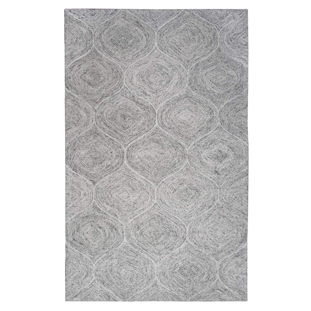 Rizzy Home Alora Decor London 8' X 10' Trellis Gray/Gray/Rust/Blue Hand-Tufted Area Rug