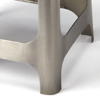 HomeRoots Multi-Color Iron, Wood, Leather Iron and Leather Counter Stool