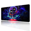 Large Gaming Mouse Pad Anime Night Sky Space Stars Custom Desk Pad,Mousepad With Non-Slip Rubber Base And Stitched Edges Mouse M