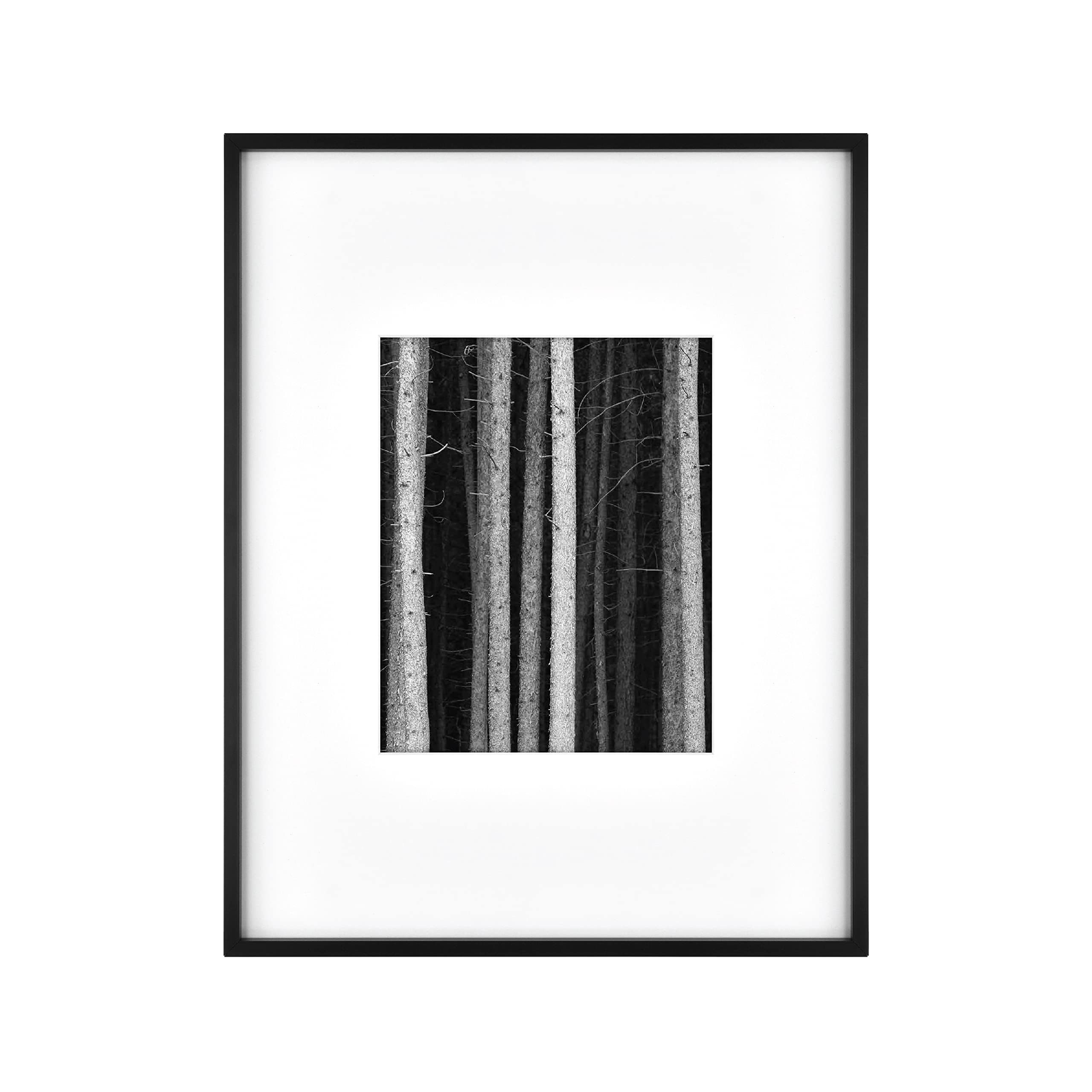 MCS Master & Co. Foundry Metal Gallery Wall Frame, Black, 14 x 18 in matted to 8 x 10 in