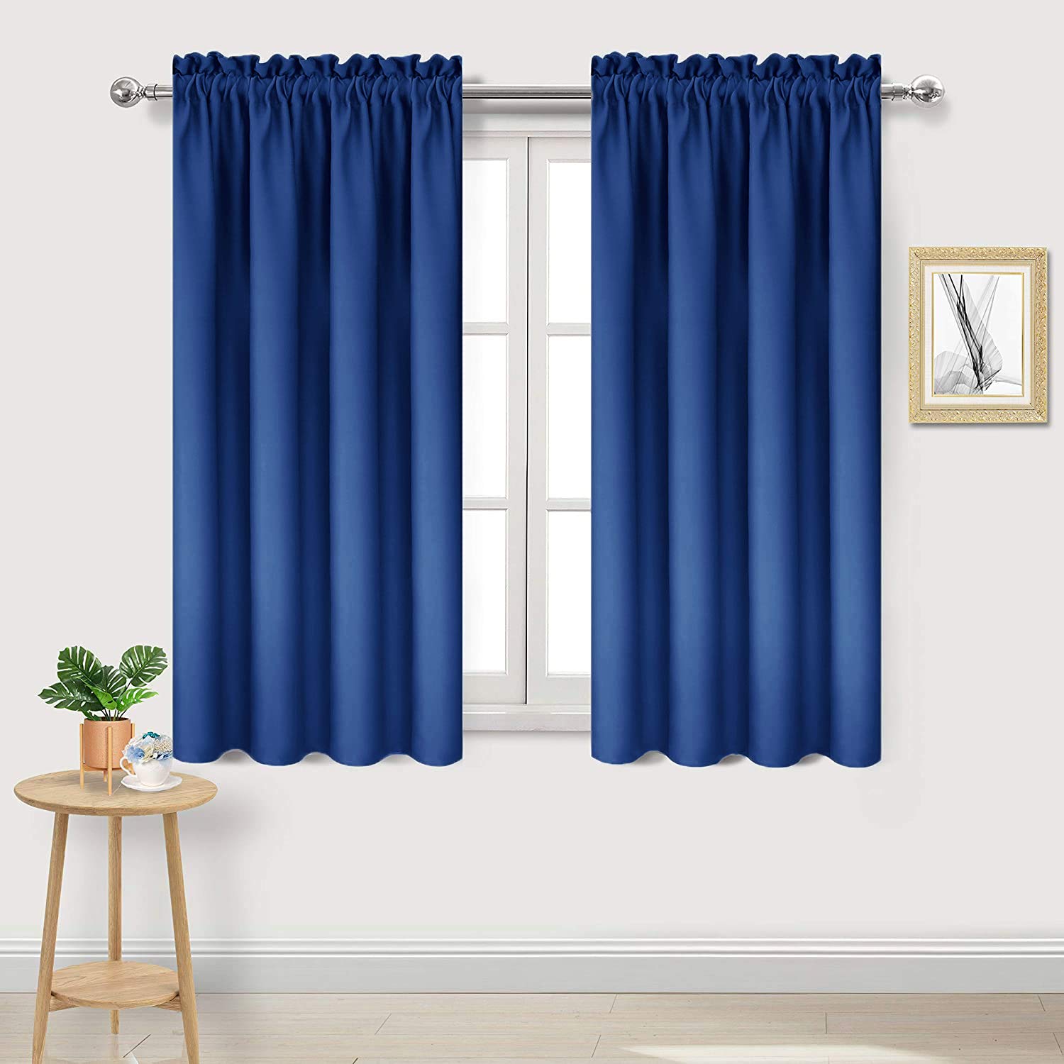 Dwcn Blackout Curtains Room Darkening Thermal Insulated Bedroom Curtains Window Curtain Panels, 38 X 45 Inches Long, Set Of 2 Cl