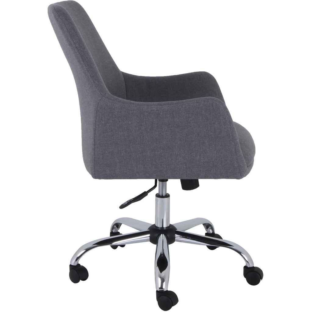 Lorell Mid-Century Modern Guest Chair, Gray