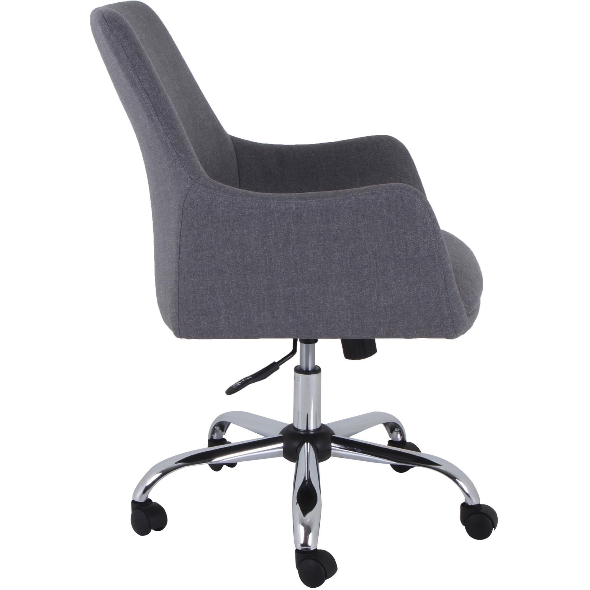 Lorell Mid-Century Modern Guest Chair, Gray