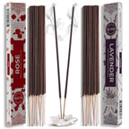 Trumiri Incense Sticks - Combo Pack of 40 Insence-Sticks - 20 Rose + 20 Lavender - Insenses - Insents - Incents - Inscense - Inc