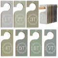 Patelai 7 Pcs Wooden Baby Closet Dividers for Clothes Organizer 1T to 7T Hanger Closet Dividers Nursery Organization for Home Ba
