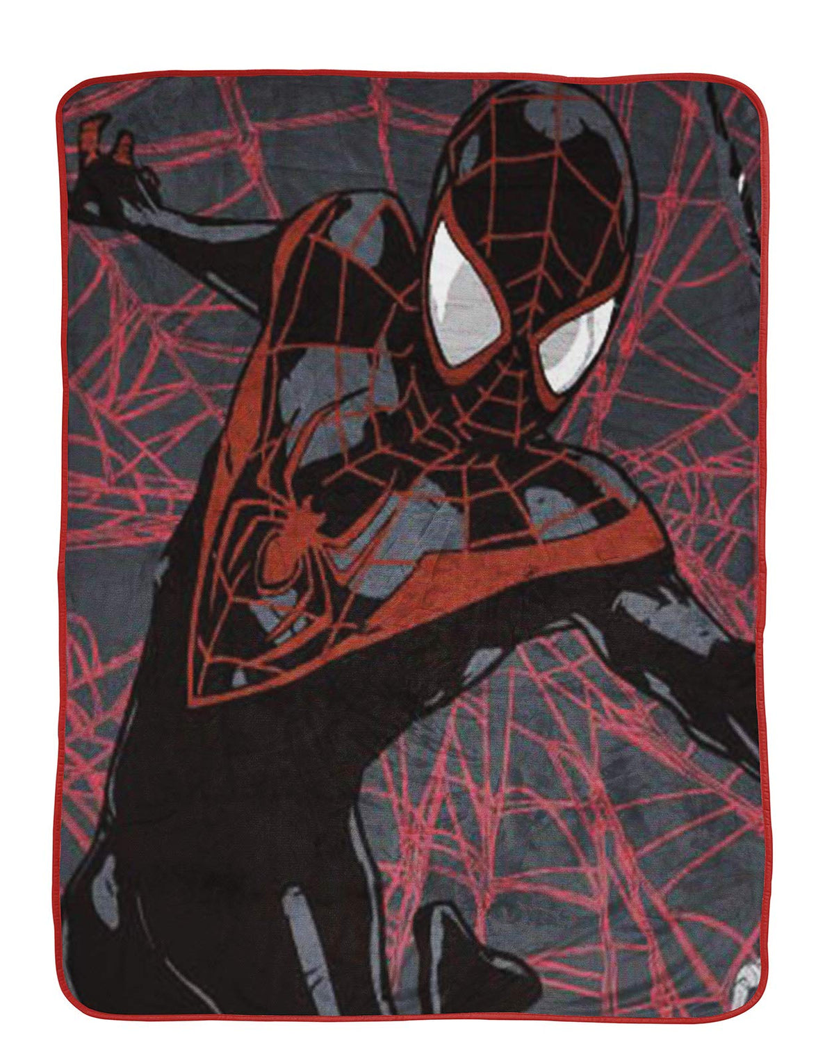 Jay Franco Marvel Miles Morales New Kid Throw Blanket - Measures 46 X 60 Inches, Kids Bedding - Fade Resistant Super Soft Fleece