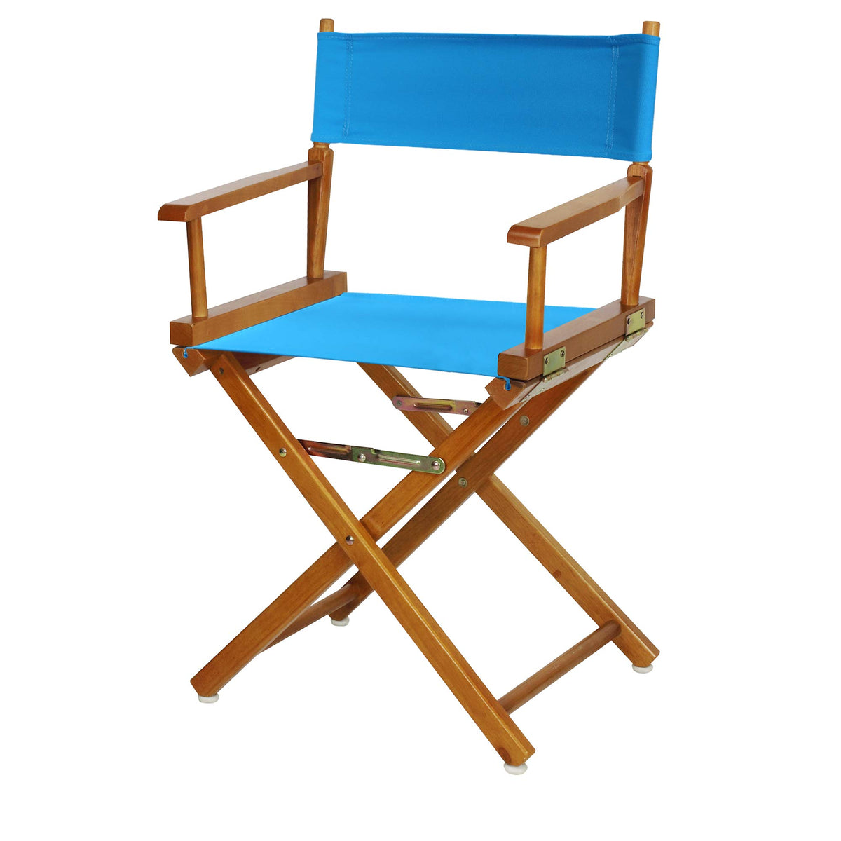 Casual Home 200-55/021-27 Director'S Chair Canvas 18&quot; - Classic Height Honey Oakframe/Turquoise