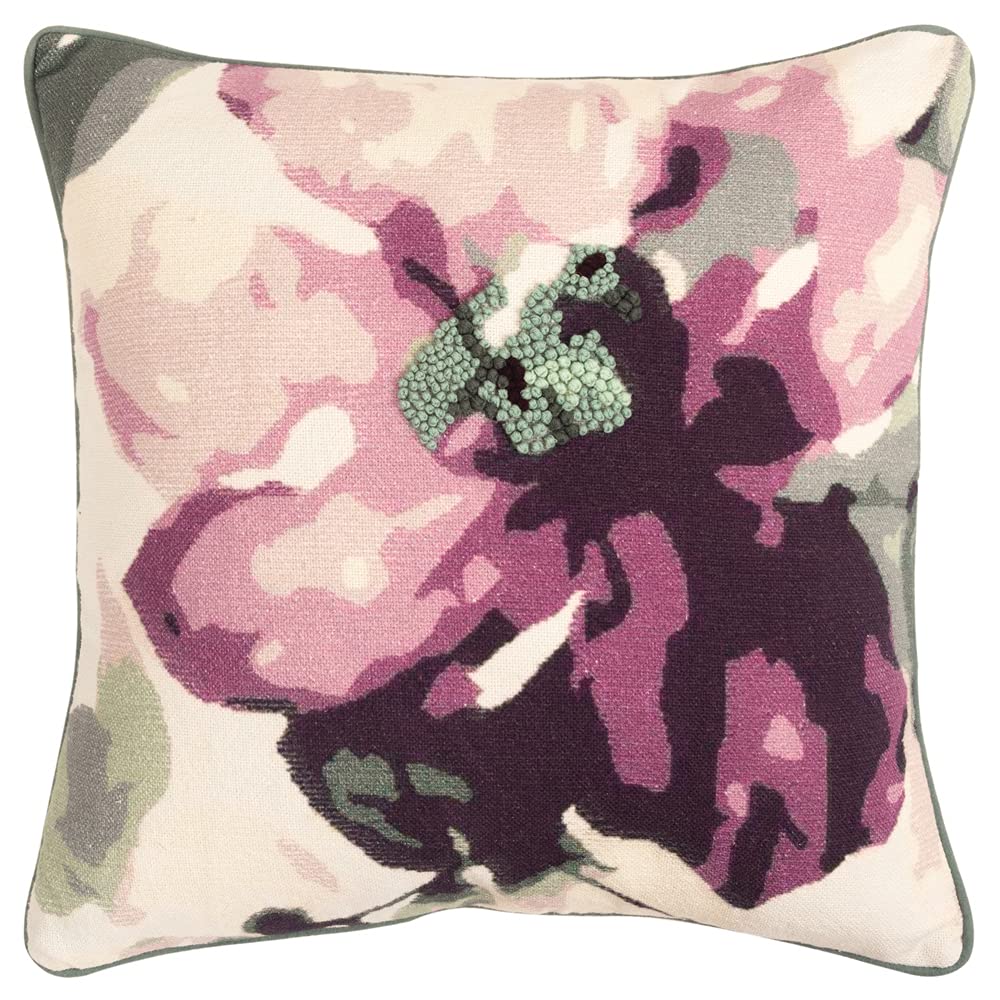 Rizzy Home Connie Post 20&quot; x 20&quot; Poly Filled Pillow in Purple