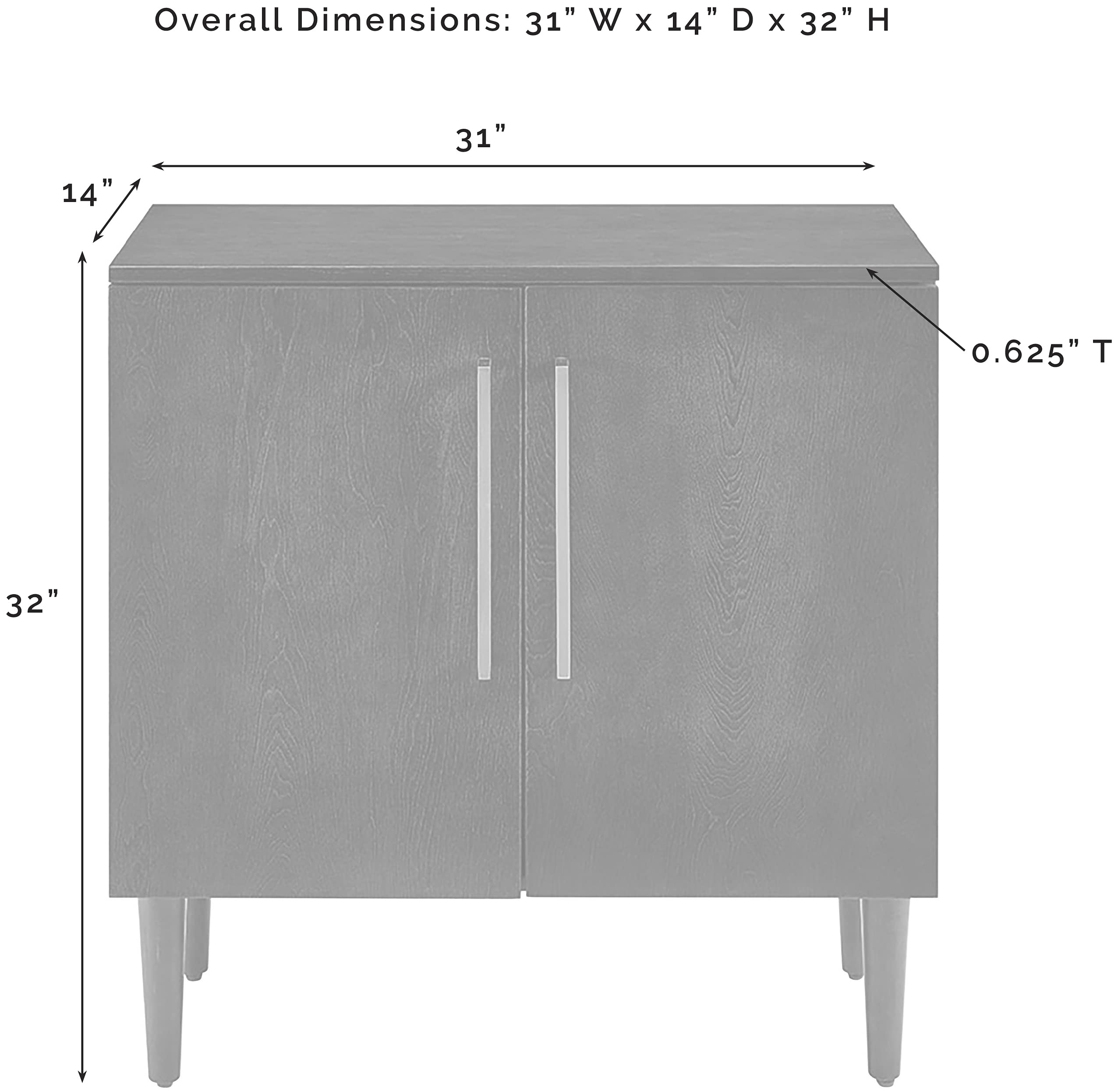 Crosley Furniture Everett Accent Storage Cabinet - Thumbnail 4