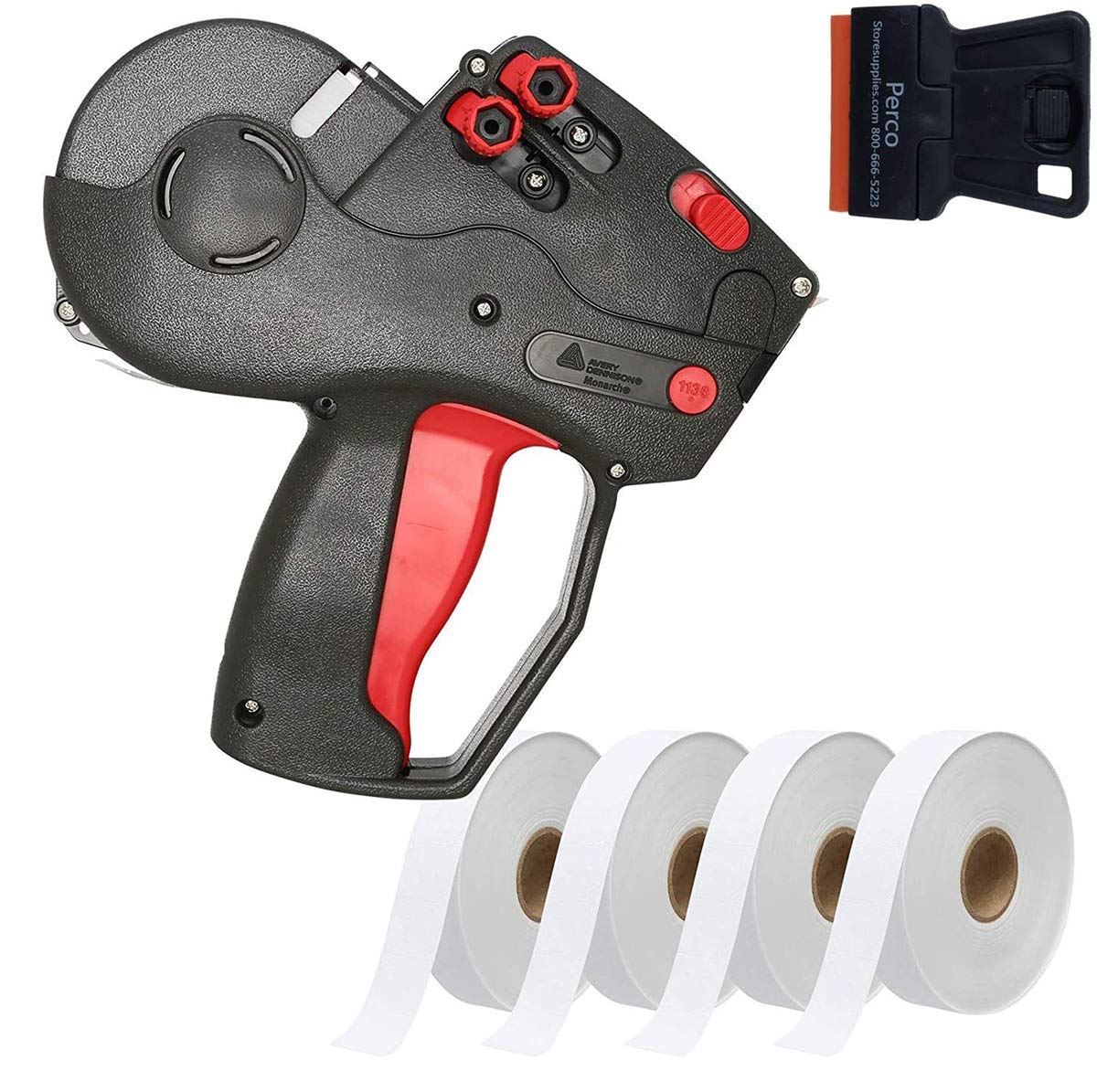 Perco Monarch 1136 Labeler Starter Kit: Includes Price Gun, 7,000 White Price Marking Labels And Inker