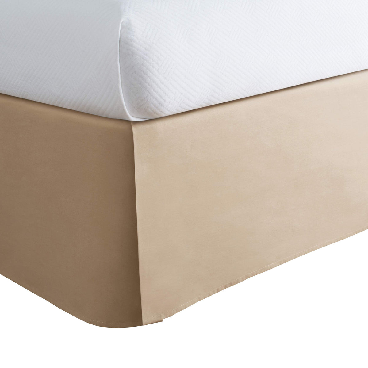 Today'S Home Classic Tailored, Microfiber, 14' Drop Length Bed Skirt Dust Ruffle, California King, Mocha