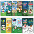 Religious Bookmarks For Kids - Super Hero (60 Pack) - Perfect Gift Away For Sunday School And Ministries - Church Memory Verse S