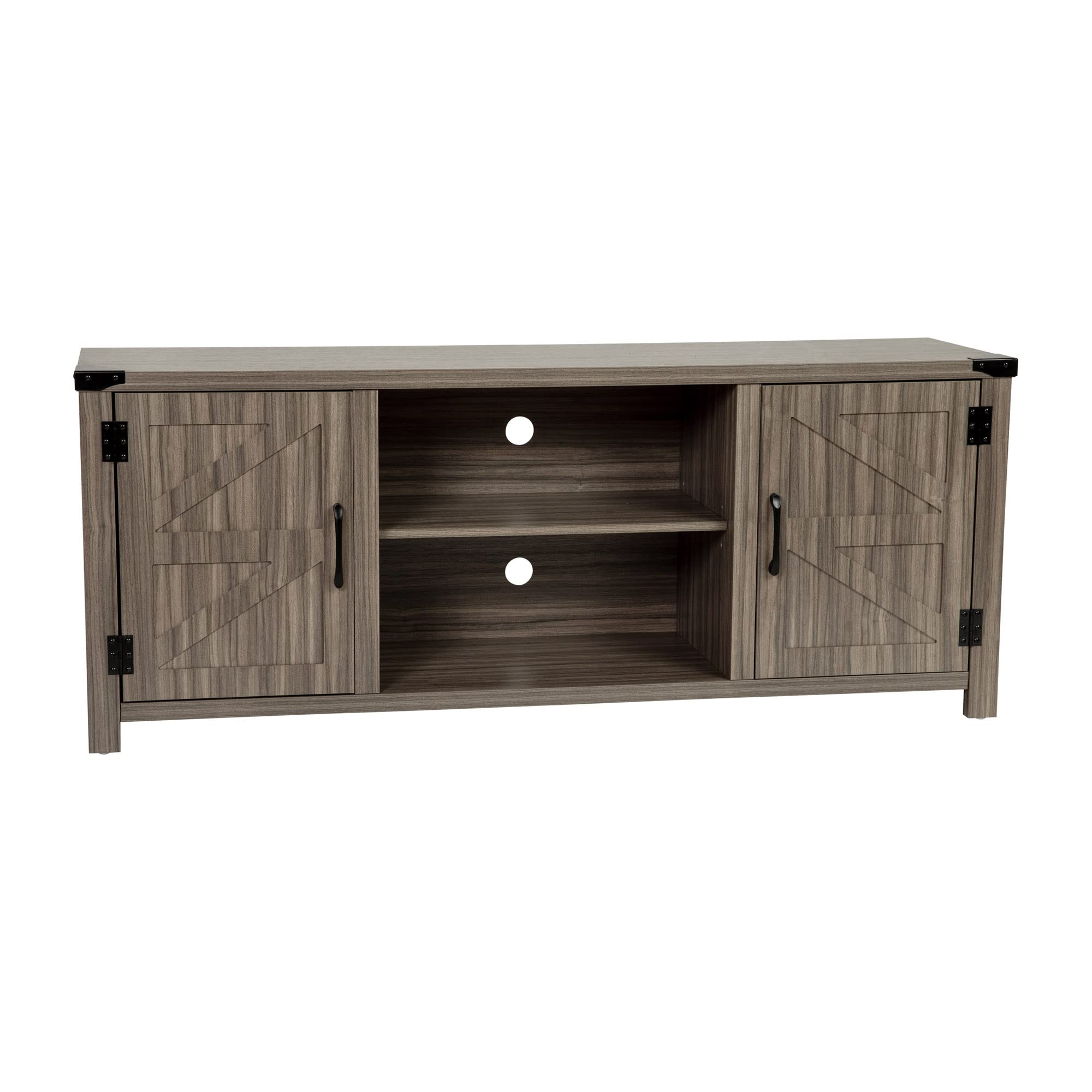 Flash Furniture Modern Farmhouse Barn Door TV Stand