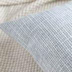 Otostar Linen Throw Pillow Covers Set Of 2 Decorative Square Pillowcases Cushion Covers 16X24 Inch For Home Decor Sofa Bedroom Car 40 X 60 Cm Blue Grey