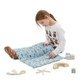 HOSUKKO Weighted Blanket - 2 lbs Blue Shark Heavy Blanket - Small Size Breathable Blanket(20 * 30 inches, 2 lbs)