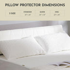 Coolshields Waterproof Pillow Protector Zippered (4 Pack) Standard, Hypoallergenic Pillow Cover For A Better Sleep, Premium Pill
