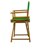 Casual Home Director'S Chair ,Honey Oak Frame/Green Canvas,18" - Classic Height