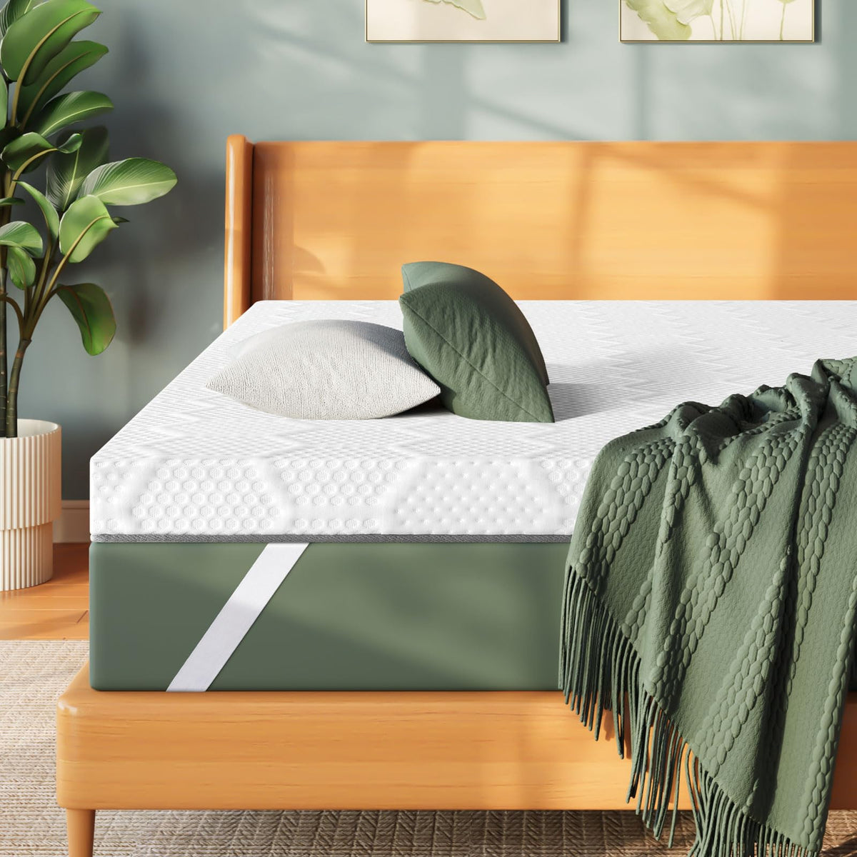 Viscoflex Twin Xl Mattress Topper 3 Inch, Gel Memory Foam Mattress Topper Twin Xl Size For College Dorm Bed, With High Density F