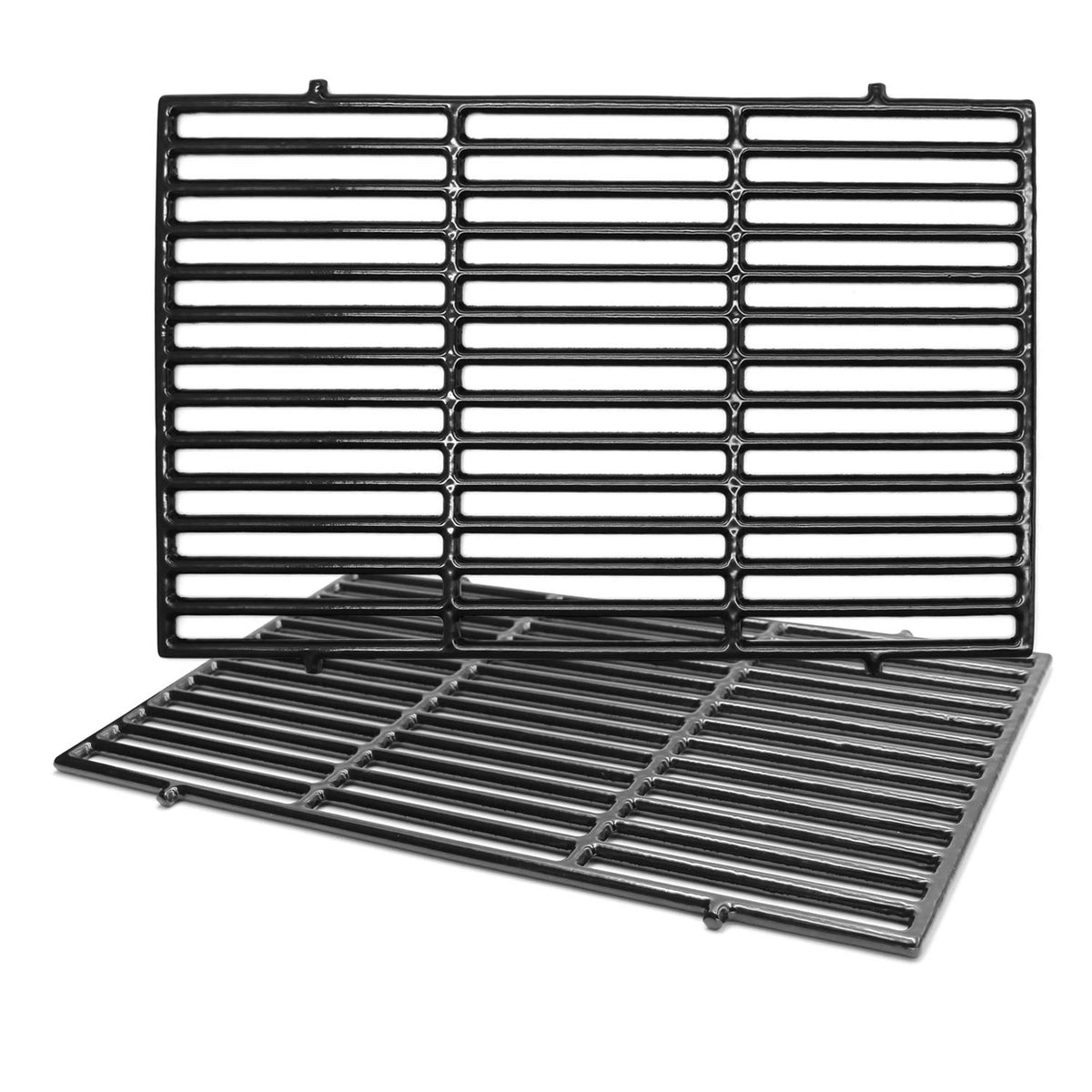 Hongso 7638 17.5' Polished Porcelain Cast Iron Grill Grates Replacement For Weber Spirit 300, 310, 320 Series, Spirit 700, Gene