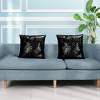 Shinybeauty Black Pillow Covers Decorative Throw Pillow Sofa Pillow Covers 20X20-Inches Black Pillow Cases Set Of 2 Pillow Cover