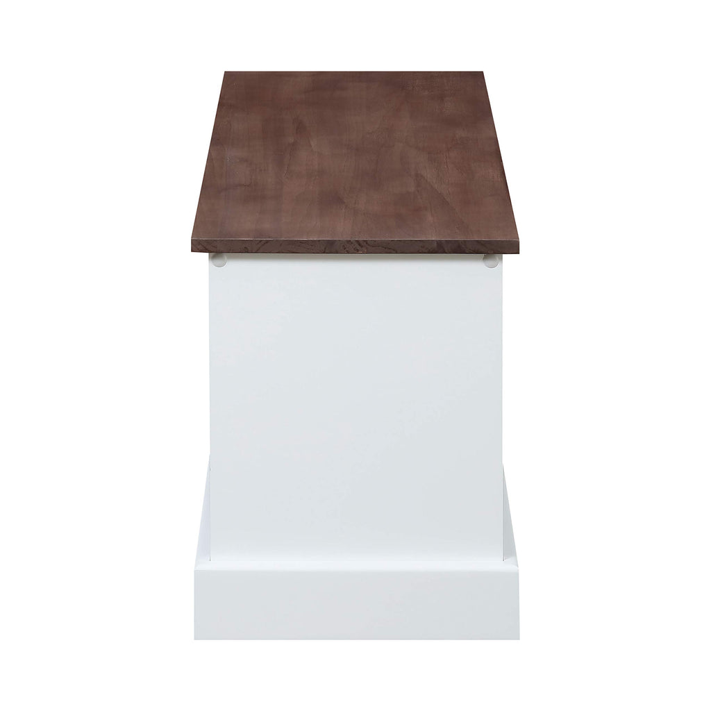 Coaster Home Furnishings Alma 3-Drawer Storage Bench White and Weathered Brown