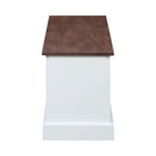 Coaster Home Furnishings Alma 3-Drawer Storage Bench White and Weathered Brown