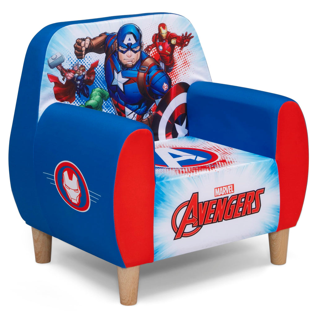 Delta Children Marvel Avengers Foam Chair For Kids, Blue
