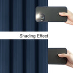 Lemomo 100% Blackout Curtains 52 X 72 Inch/Navy Curtains 2 Panels With Black Lining Room Darkening Thermal Insulated Bedroom Cur