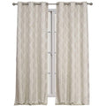 Royal Tradition Paisley 76-Inch Wide x 96-Inch Long, Set of 2, Jacquard Thermal Insulated Grommet Top Room Darkening Curtains, B