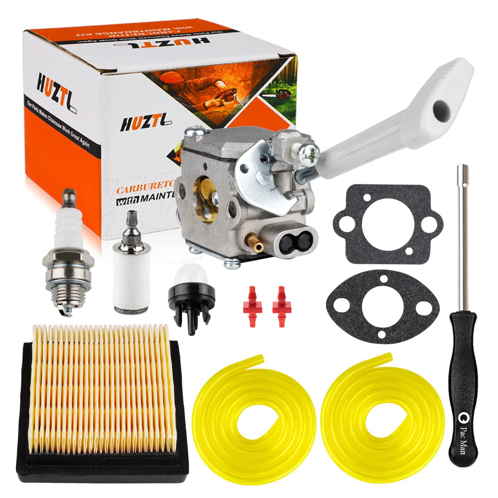 Huztl Bp42 Carburetor For Ryobi Ry08420 Ry08420A Ry42Bpemc Ry42Wb Backpack Blower 308054093 308054079