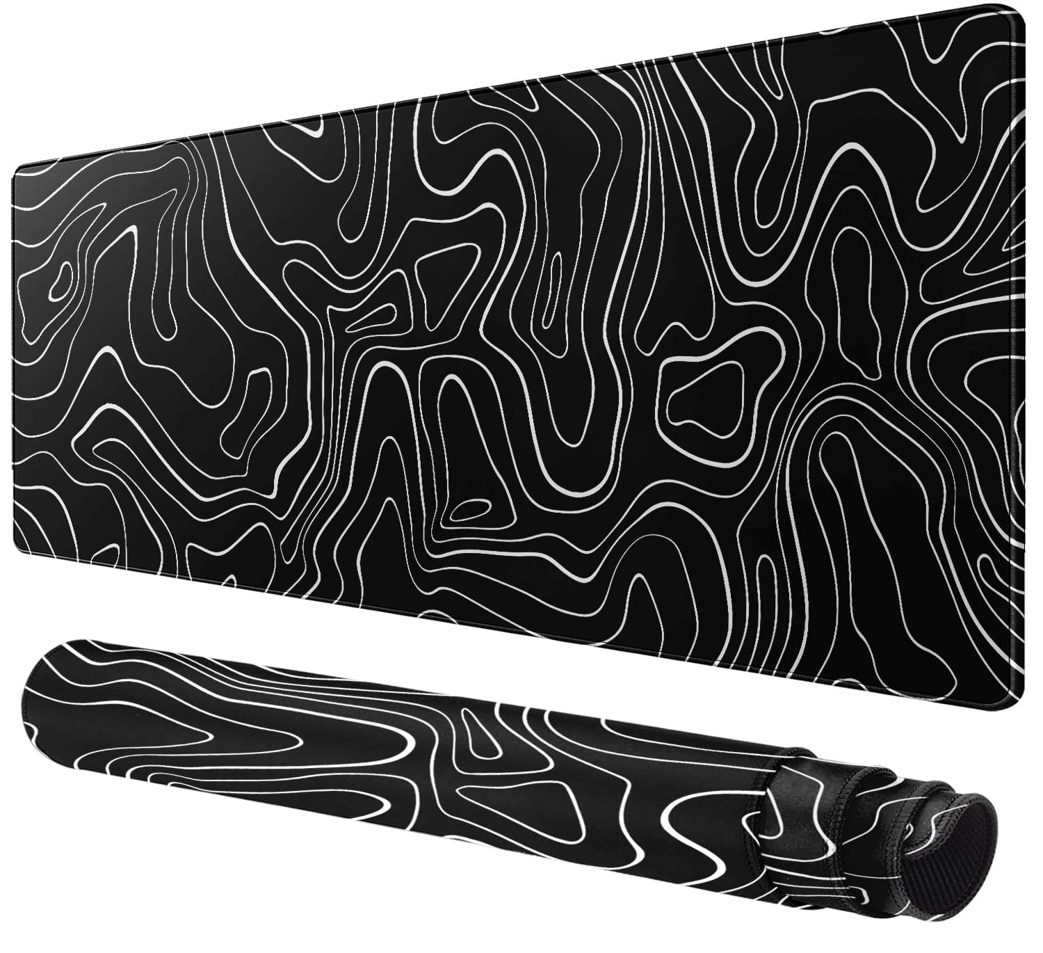 Gaming Mouse Pad - Non Slip Mouse Pad For Desk, Large Mouse Pad With Stitched Edges For Home Office