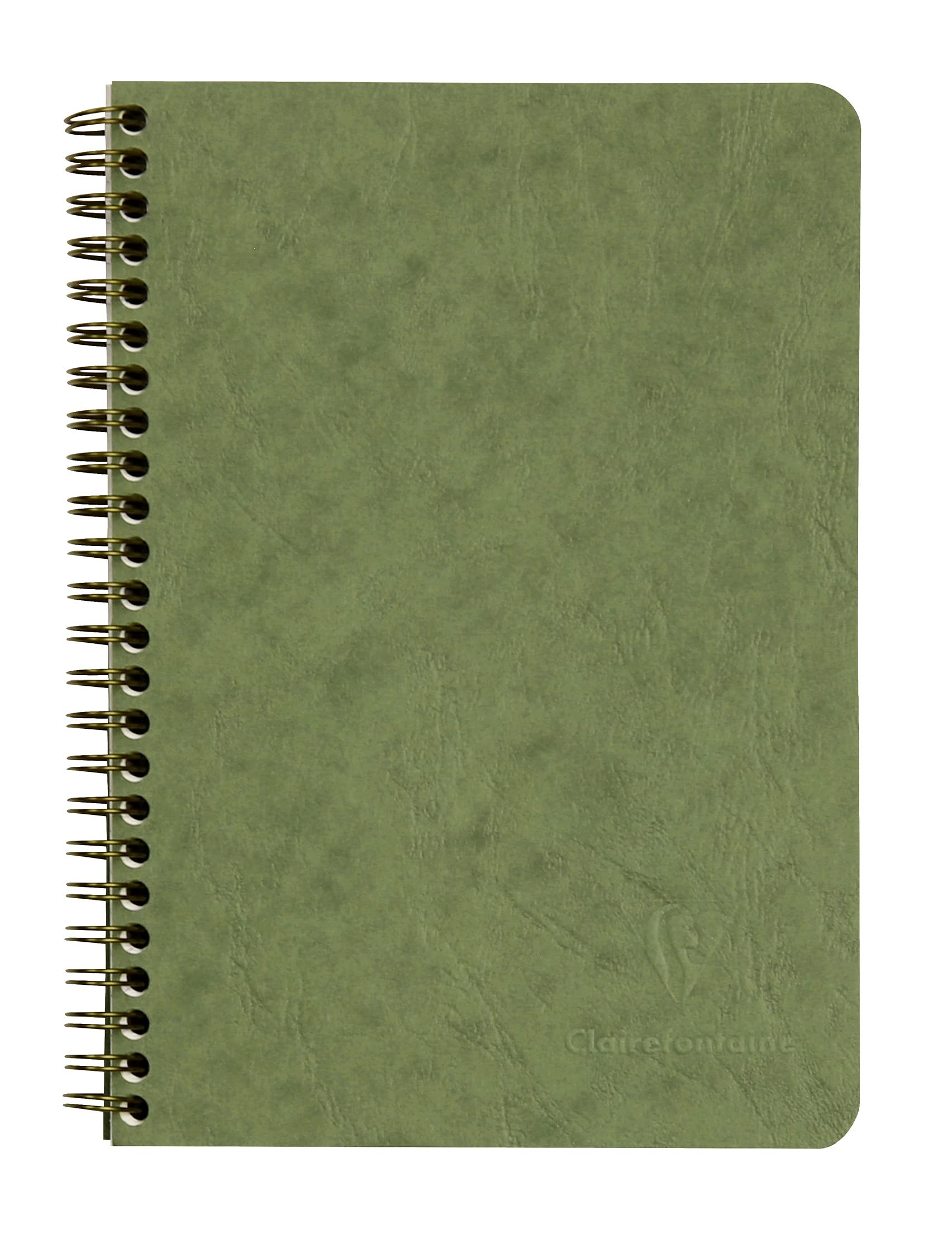 Clairefontaine 'Age Bag' Wirebound Notebook, A5, 120 Pages, Lined - Green