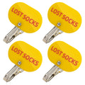 KINCHYGO, 4 Pack Lost Socks Basket Labels Laundry Sign Clips