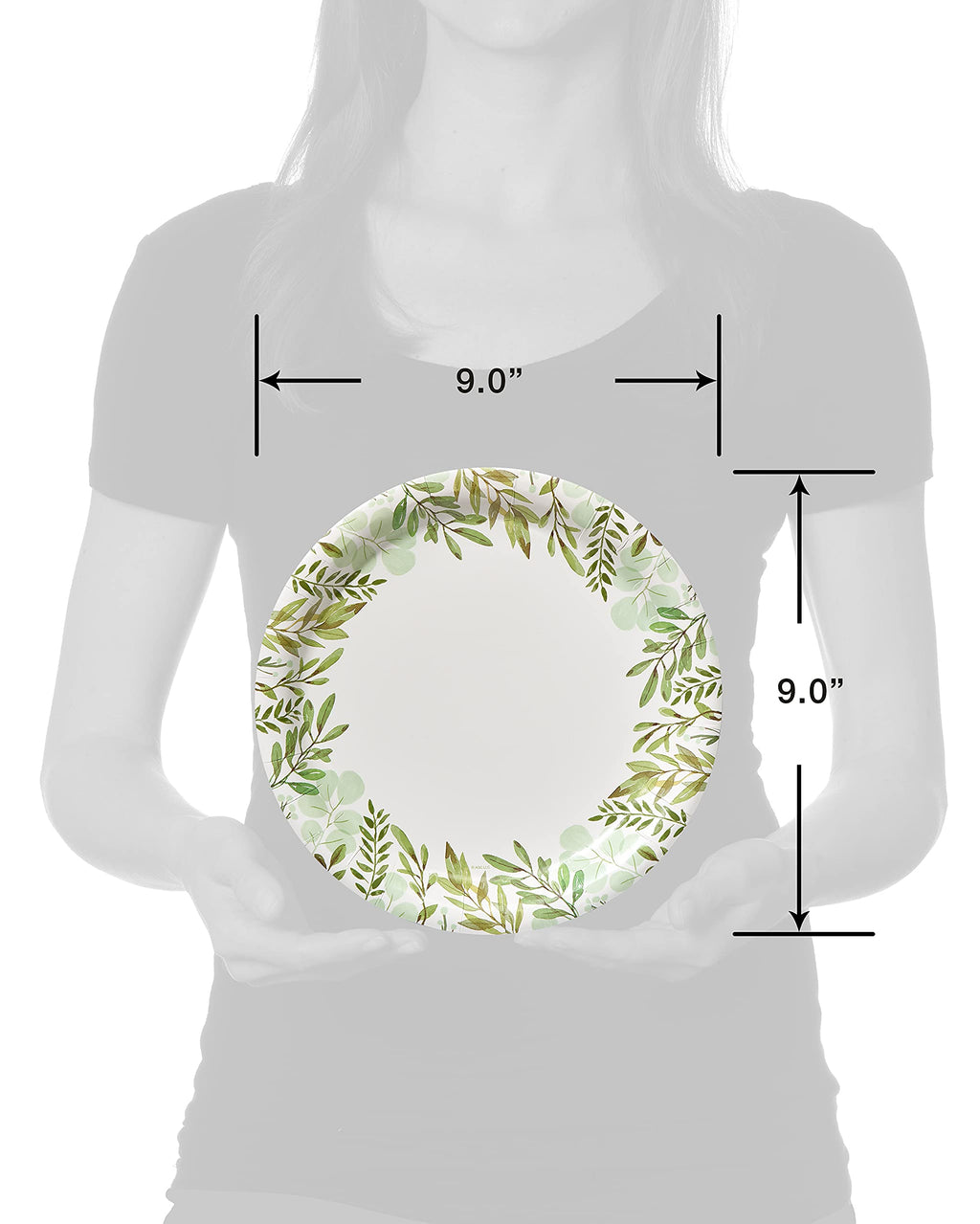 American Greetings Wedding Or Bridal Shower Party Supplies, Dinner Plates (36-Count)