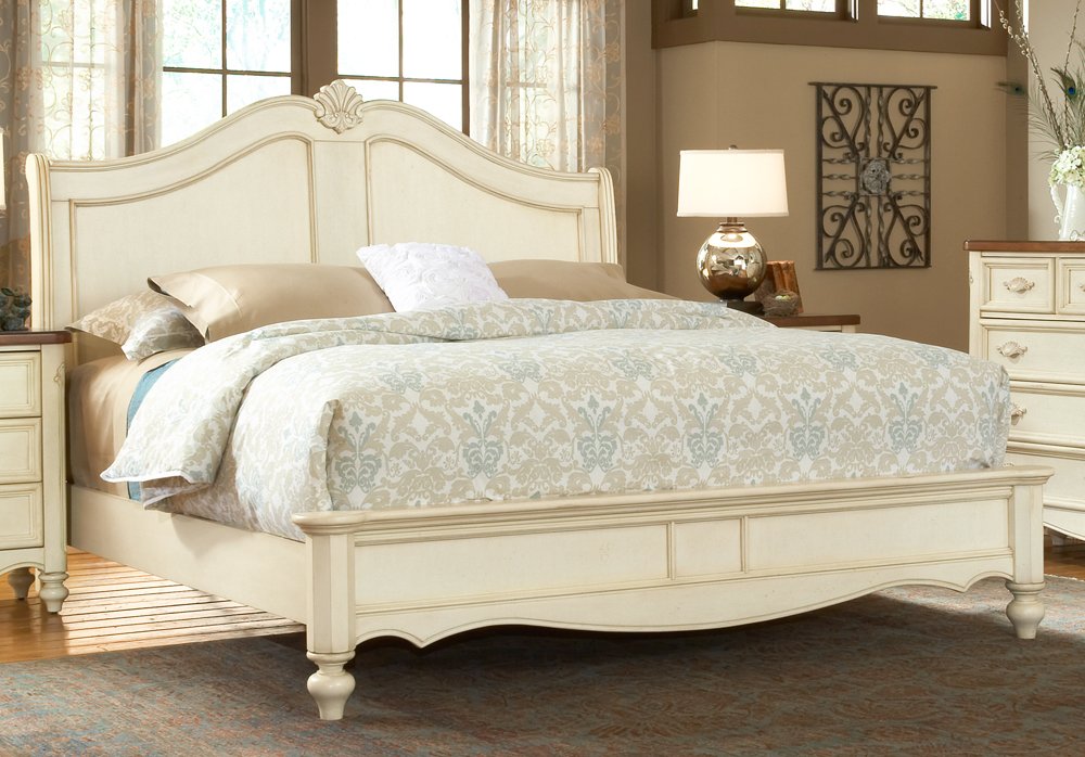 American Woodcrafters Chateau Sleigh Bed - Thumbnail 3