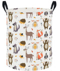 HKEC 19.7 Laundry Basket,Kids Dirty Clothes Hamper,Waterproof Storage Bin,Room Decor,Gift Baskets,Nursery Hamper(Forest Animal)