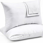 Niagara 4 Pack Of Pillow Protectors With Zipper King Size, Effective Dust Protection, Quiet, Stay In Place Pillow Covers, Breath