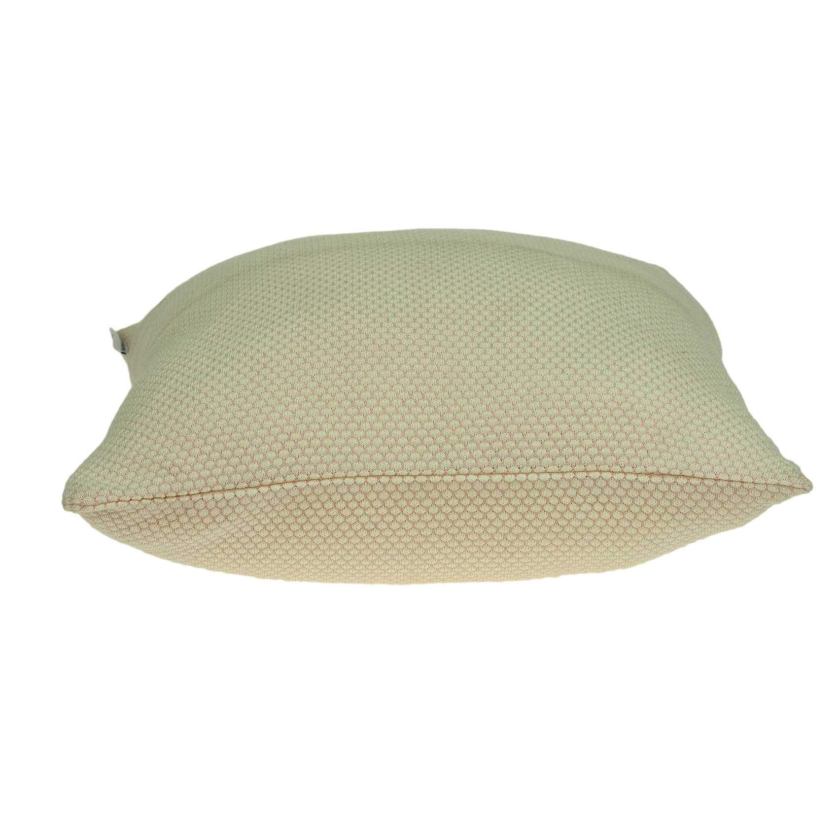 HomeRoots 100% Cotton Parkland Collection Cassi Transitional Tan Pillow Cover with Poly Insert