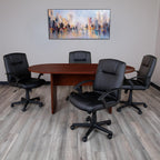Flash Furniture Jones 6 Foot (72 Inch) Oval Conference Table In Mahogany