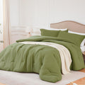Quataly Twin Comforter Set Olivegreen,2Pcs Soft Lightweight Breathable Bedding Comforter Sets For All Season, Twin Size(68''  90