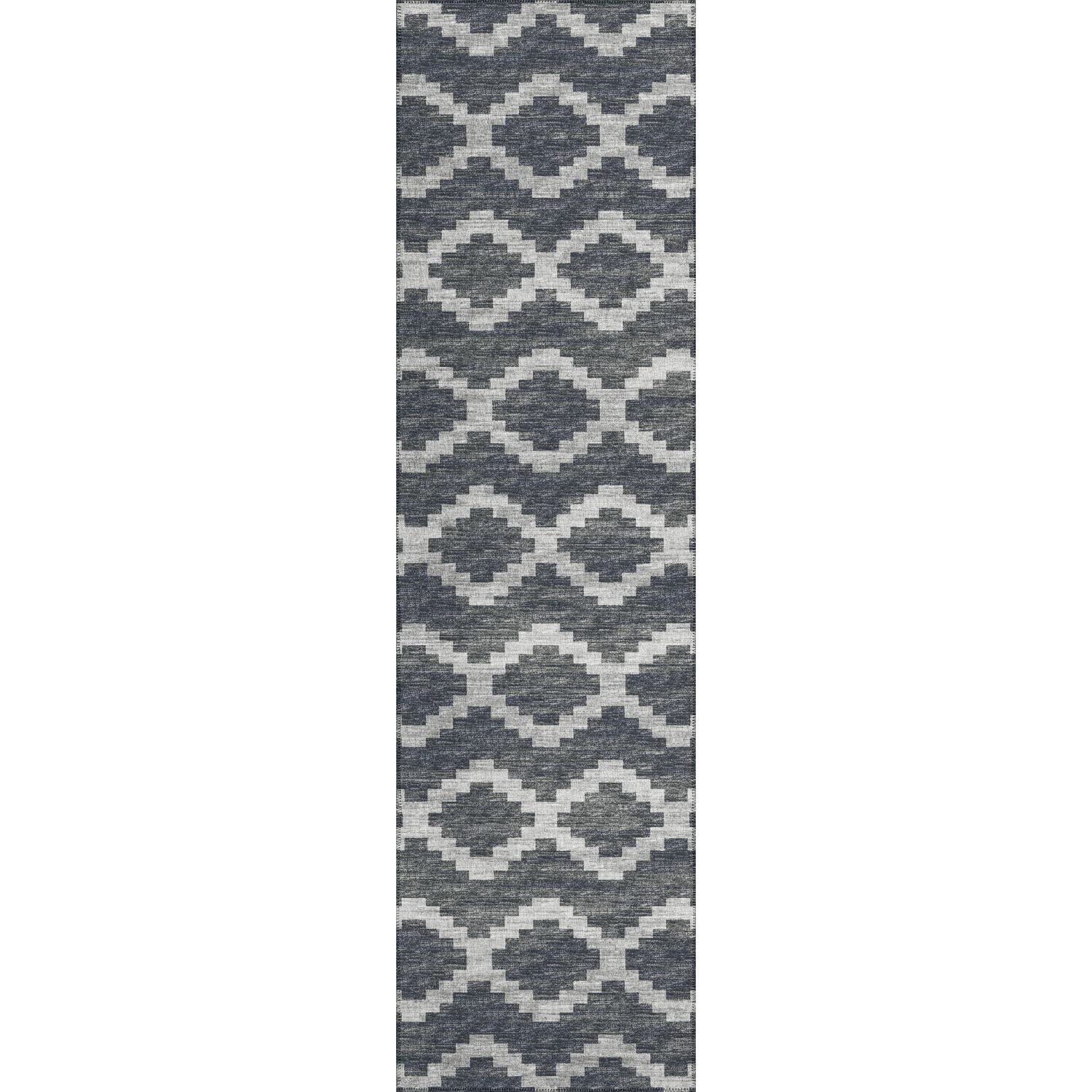 Sedona Sn9 Black Bohemian Rug Runner 2' 3" X 7 ' 6"