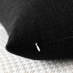 Otostar Linen Throw Pillow Covers Set Of 2 Decorative Square Pillowcases Cushion Covers 16X16 Inch For Home Decor Sofa Bedroom Car 40 X 40 Cm Black