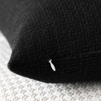 Otostar Linen Throw Pillow Covers Set Of 2 Decorative Square Pillowcases Cushion Covers 28X28 Inch For Home Decor Sofa Bedroom Car 70 X 70 Cm Black