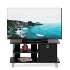 Furinno Simplistic Tv Entertainment Center, Espresso/Black