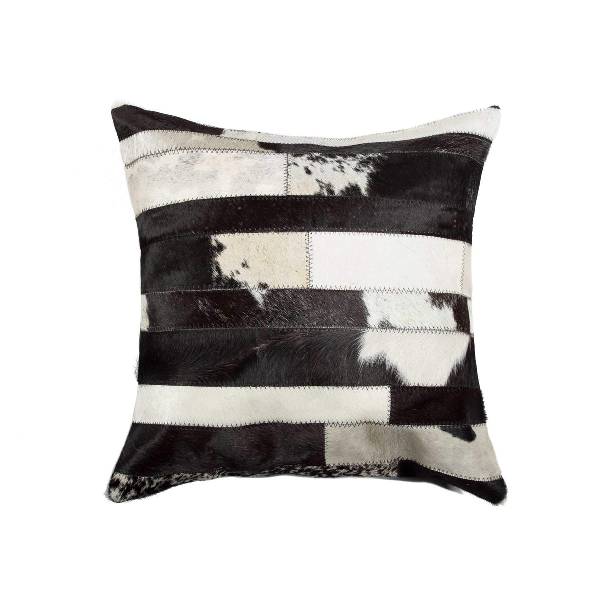 HomeRoots Decor 18-inch x 18-inch x 5-inch Madrid White Torino Kobe Cowhide - Pillow