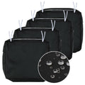 Nettypro Outdoor Cushion Slipcovers Waterproof 4 Pack Patio Chair Seat Cushion Covers With Zipper And Tie, 24 X 24 X 4 Inch, Rep