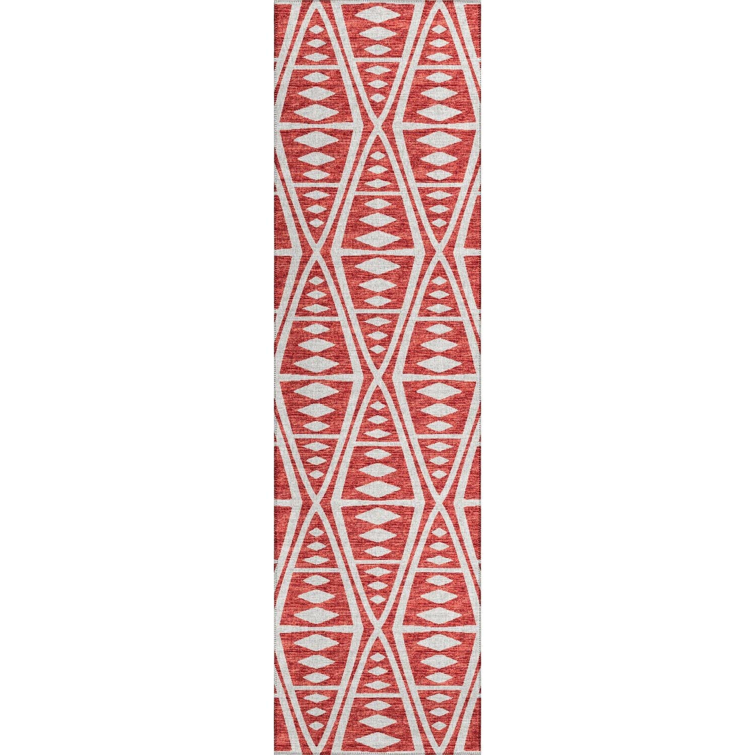 Sedona Sn6 Red Southwestern Rug Runner 2' 3" X 10'