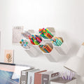 Yesesion Aesthetic Pencil Holder For Desk, Decorative Adhesive Wall-Mounted Pen Organizer With 6 Compartments, Large Detachable